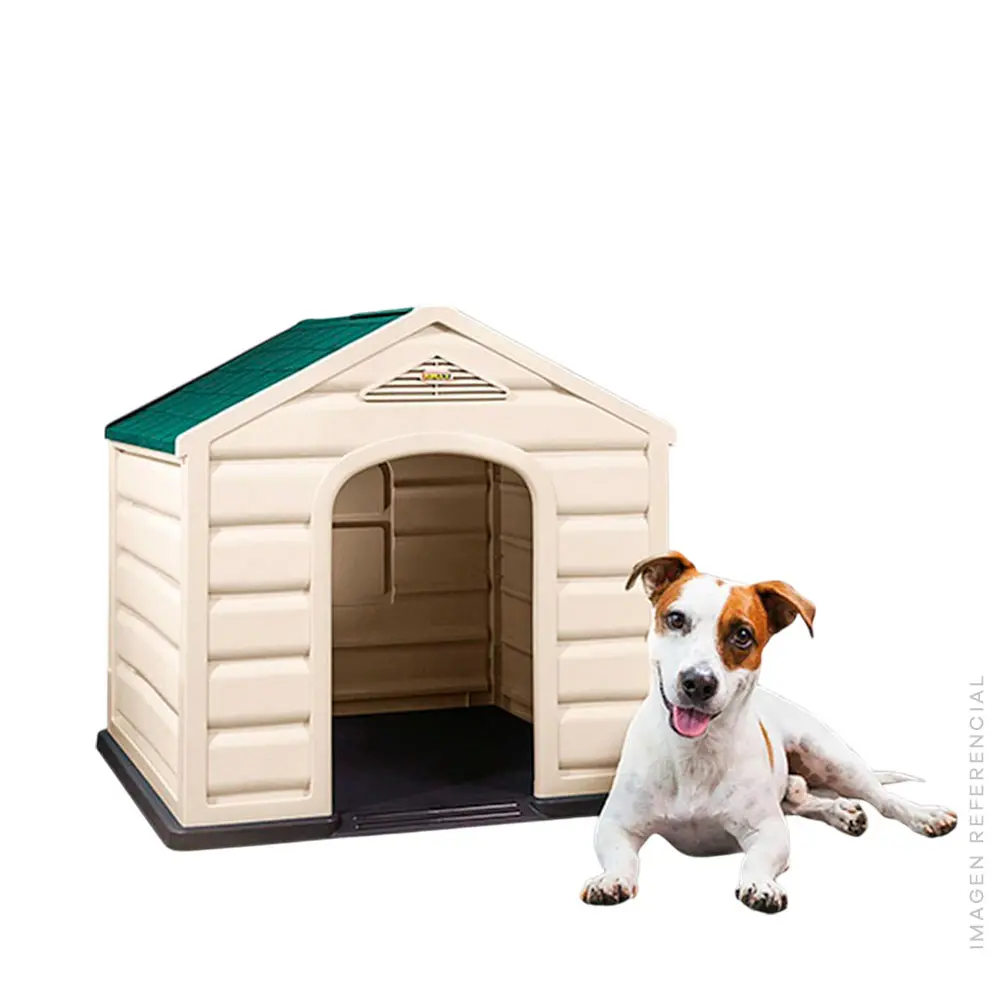 Casa Para Perro Pequeña Taupe C/Verde 13188-XP