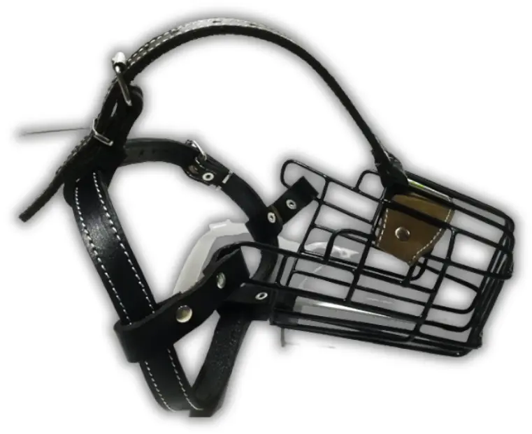 Bozal metal con cuero