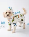 Pijama Enterizo para Perro de Felpa Dinosaurio