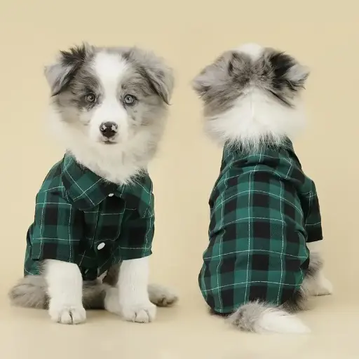 Camisa De Cuadros Para Perros Grandes, Medianos Y Pequeños, prenda cómoda y transpirable para todas las estaciones, suministro para el cuidado de la mascota 