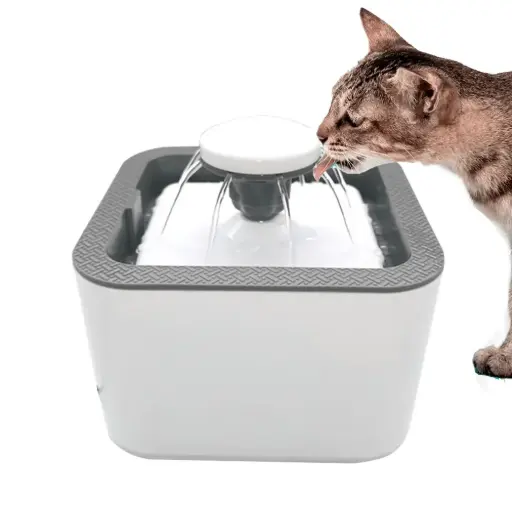 Fuente Bebedero de Agua para Mascotas Cuadrado
