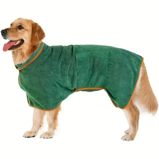 Toalla de Albornoz para Mascotas, de Secado Rápido, Súper Absorbente