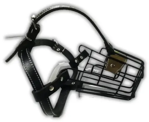 Bozal metal con cuero