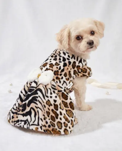 Vestido Animal Print con Lazo